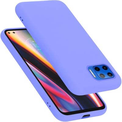 Cadorabo Hoesje geschikt voor Motorola MOTO G 5G PLUS in LIQUID LICHT PAARS - Beschermhoes gemaakt van flexibel TPU silicone Case Cover