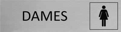 CombiCraft Aluminium deurbordje Dames 165x45mm - per stuk