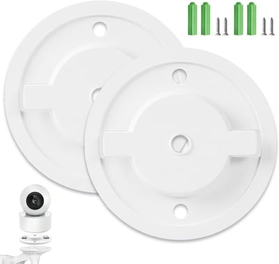 Camerahouders Set - Bevestigingsbeugels - Binnen Beveiliging - Waterdicht ABS Kunststof - 55 mm Diameter - Wit