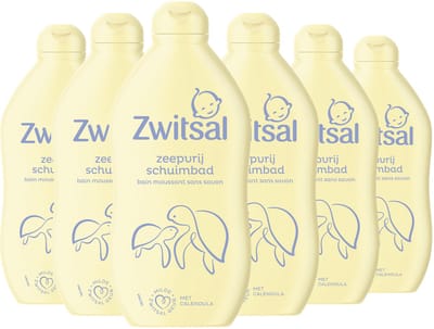 Zwitsal - Zeepvrij Schuimbad - Baby - 6 x 400 ml