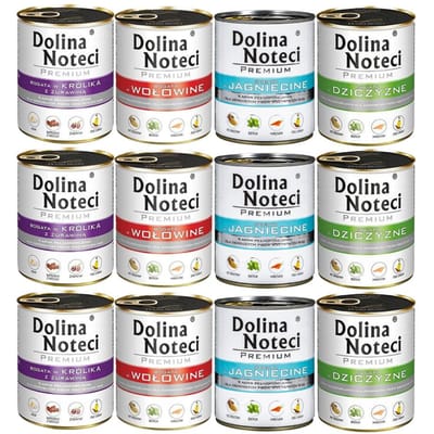 Dolina Noteci Premium - Honden natvoer - Mix van Smaken - 12x800g