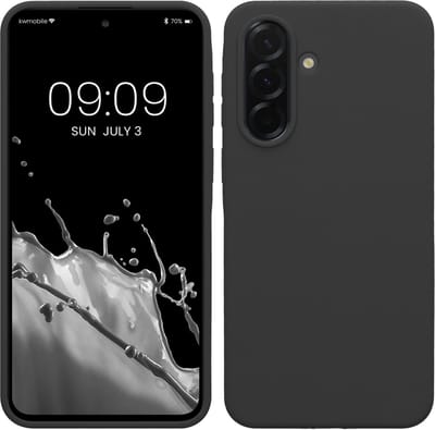 kwmobile telefoonhoesje geschikt voor Samsung Galaxy A37 5G - Hoesje met siliconen coating - Smartphone case in donkergrijs