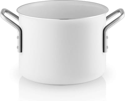 Eva Trio - White Line Kookpan Ø 16 cm 2,5 Liter Ceramique - Aluminium - Wit -