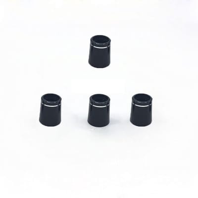 Dailygoods- Golfputter Set van 4 Stuks - Duurzaam Rubber - Lichtgewicht - Zilverkleurige Ringen - Geschikt voor Houten/IJzeren Clubs - Geweldig Cadeau - Golfaccessoires