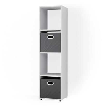 Vicco Ludus Ruimteverdeler – 142.5 x 36.2 cm met 2 vouwdoos (antraciet) Wit