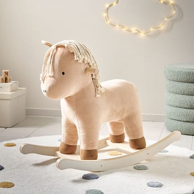 Petite Amélie Hobbelpaard Paard 'Arthur' – Schommelstoel voor Baby – Hobbeldier voor Galopperen naar Kastelen, Regenbogen en Avonturen