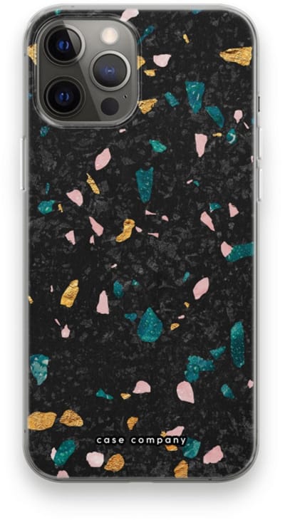 Case Company® - Hoesje geschikt voor iPhone 12 Pro Max hoesje - Terrazzo N°10 - Soft Cover Telefoonhoesje - Bescherming aan alle Kanten en Schermrand