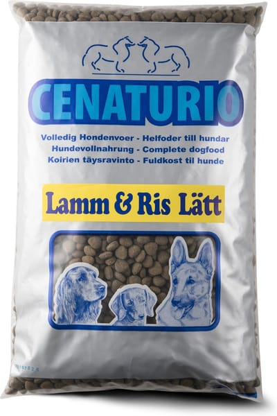 Cenaturio Lamm & Ris Senior - speciaal hondenvoer - 15 KG - alle normaal actieve oudere honden, met voedselallergieën en/of huidproblemen - De voeding wat een dier nodig heeft om fit en gezond te blijven!