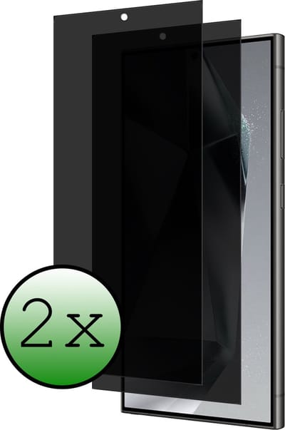 Screenprotector - 2 Stuks Geschikt voor Samsung Galaxy S24 Ultra - Privacy Filter - Beschermglas - Gehard Glas - Tempered Glass - Screen Protector