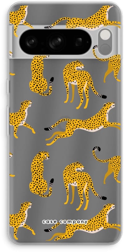 Case Company® - Hoesje geschikt voor Google Pixel 8 Pro hoesje - Luipaard - Soft Cover Telefoonhoesje - Bescherming aan alle Kanten en Schermrand