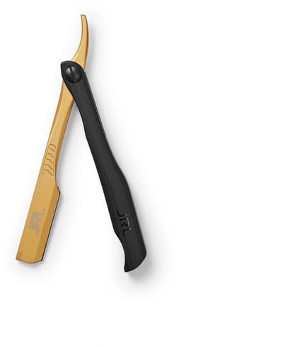JRL Magnetic Straight Edge Razor RJMB16 - Gepatenteerd Magnetisch Bladsysteem Goud