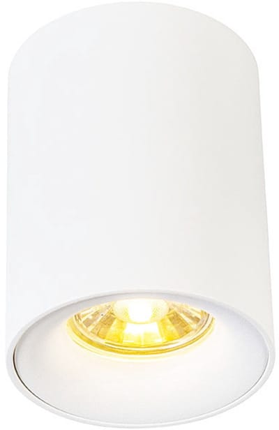 QAZQA ronda - Design Plafondspot | Spotje | Opbouwspot - 1 lichts - Ø 80 mm - Wit - Woonkamer | Slaapkamer | Keuken