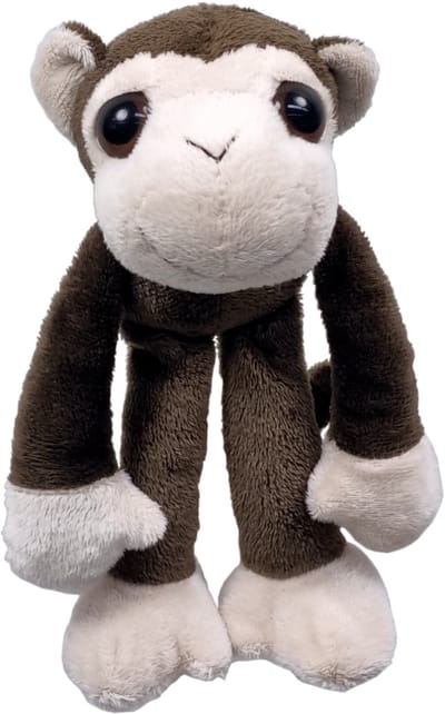 UNITOYS – Aapje Alex met extra lange armen en benen – 25cm – Bruin