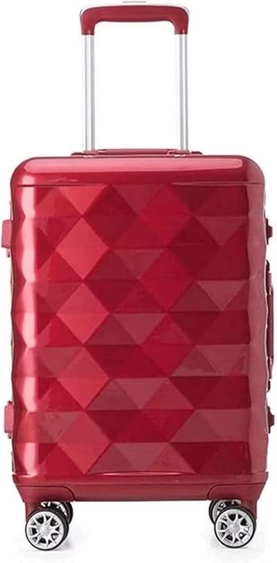 Reiskoffer Trolley - Koffer Koffers - Reizen Bagage - Dubbele Spinner Wielen - 24 inch - Rood