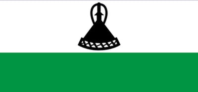 Vlag Lesotho 100x150cm - Glanspoly