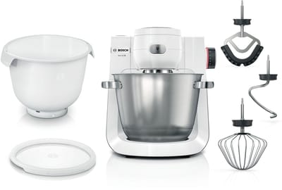 Bosch - MUMS6EW18 - Serie 6 Keukenmachine 1600 W Wit, RVS MUMS6EW18