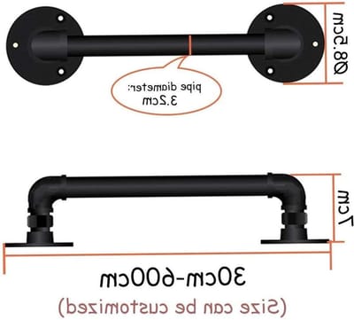 Trapleuning - Muursteun Trap - Veilig Traplopen - Gegalvaniseerd IJzer - 250 cm - Zwart
