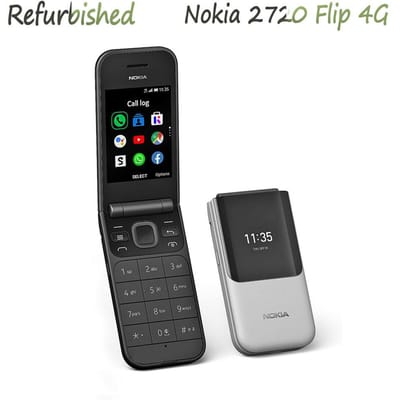 Gerenoveerde Nokia Originele Nokia 2720 Flip 4G Dual SIM Mobiele Telefoon Dual SIM Simple Set rood
