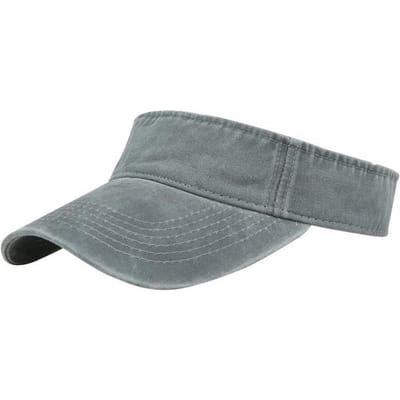 1 Stuk Universele Brede Rand Vizier Zonnehoeden Mannen Vrouwen Vintage Gewassen Ontwerp Holle Top Baseballpet Voor Zomervakantie Buitenfeest Adjustable