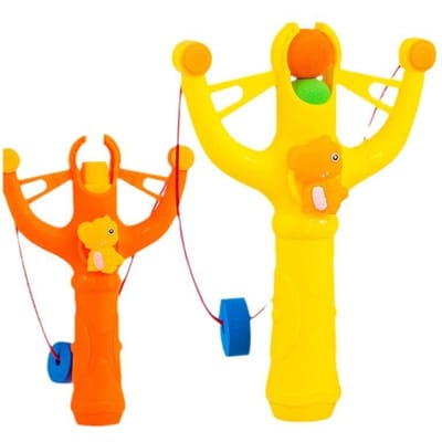 1 stuks Dinosaurus Barrage Sport Zachte Kogelwerper Kinderen Ouder-Kind Speelgoed Veilig Schieten EVA Zachte Barrage yellow