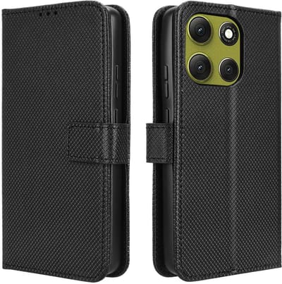 Coverup Hoesje - Geschikt voor Motorola Moto G86 Power Hoesje - Coverup Book Case - Zwart