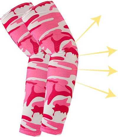 Livano Armwarmers Dames & Heren - Armstukken - Polswarmers - Winter - Roze Camouflage
