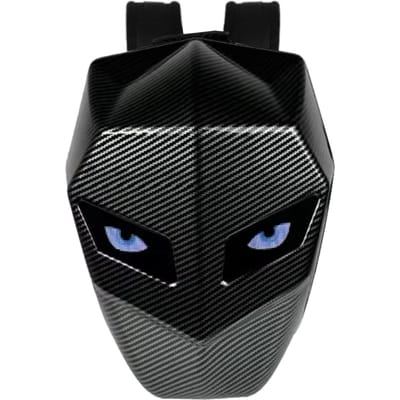 Motorrugzak met programmeerbaar LED-scherm, carbonvezeltextuur, waterdichte harde helm gray