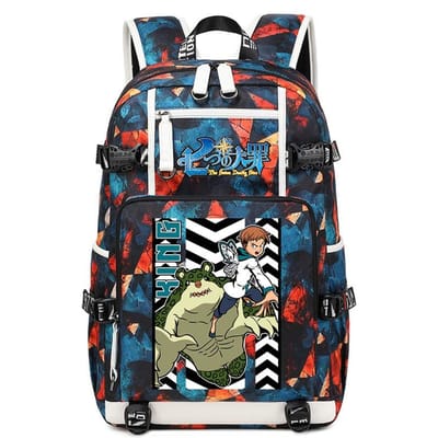 De Zeven Hoofdzonden Anime Print Schoolrugzak Grote Capaciteit Casual Dagrugzak voor Kinderen Tieners