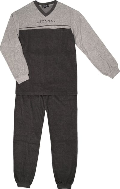 Gentlemen Heren badstof pyjama met V-hals - maat S