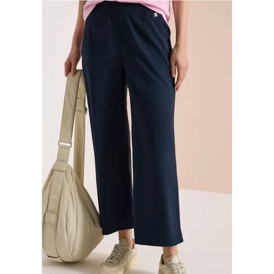 7/8 High Waist broek met wijde pijpen in Loose Fit