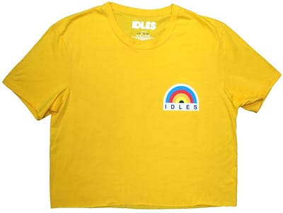 Idles - Rainbow Crop top - S - Geel