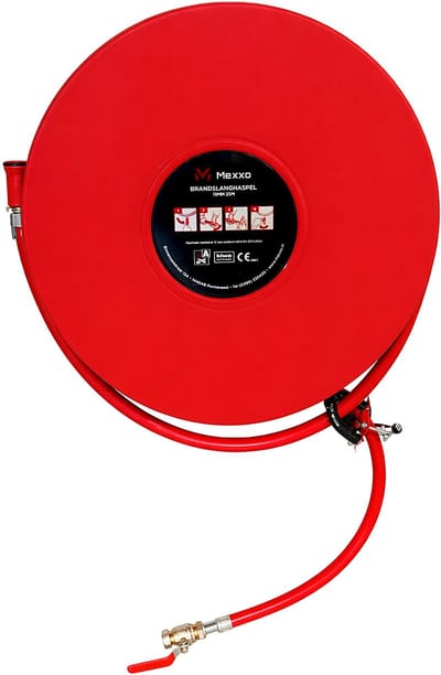 Mexxo Flex Brandslanghaspel 25 meter - KIWA keur - Haspelkast 600 mm - Inschuifbevestiging