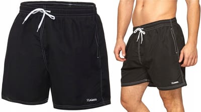 Zagano - Zwemshort heren - Maat L - Zwart - Lange zwembroek heren - Sneldrogend - Sport zwembroek - Zwembroek voor het zwembad