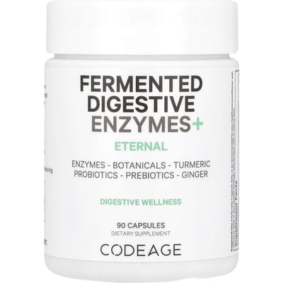 Codeage, Enzyme Digestive Fermentée+, 90 Capsules