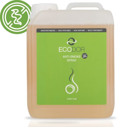 Ecodor EcoSmoke - Rookgeur Verwijderaar - Anti Tabakslucht - Nicotine Ontgeurder - Luchtverfrisser - Geurvreter - Geurverwijderaar - 2500 ml