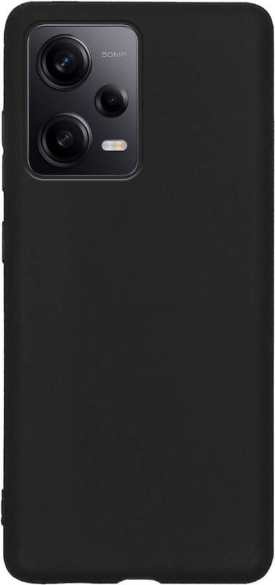 Hoes - Geschikt voor Xiaomi Redmi Note 12 Pro - Sterk & Shockproof - Hoesje Cover - Siliconen Case - Zwart