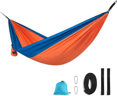 Dubbele Hangmat - Schommelstoel Buiten - Ontspannen Buiten - Inclusief Bevestigingsmateriaal - 275x140 cm - Nylon