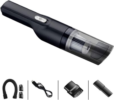 Draadloze Kruimeldief - Handstofzuiger Auto - Snelle Schoonmaak - Hoge Zuigkracht - 6 cm Hoog - Zwart