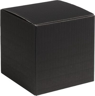 Cadeauverpakking vierkant-kubus karton 9x9x9cm ZWART (100 stuks)