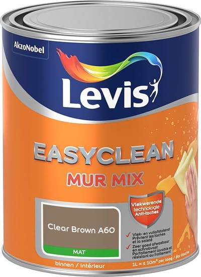 Levis - Easyclean Mur Mat Mix - Clear Brown A60 - Mengverf - 1 L