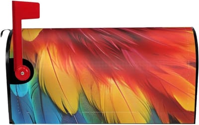 Brievenbus Cover - Mailboxhoes Magnetisch - Brievenbus Versieren - Waterdicht Oxford Doek - 255 x 21 inch - Zwart