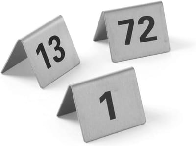 Tafelnummers voor Horeca en Evenementen, Set van 12 Stuks
