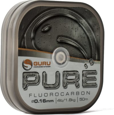 Guru Pure Fluorocarbon - 0.16mm - 50m - Transparant