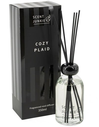 Geurdiffuser met stokjes 350ml cozy plaid