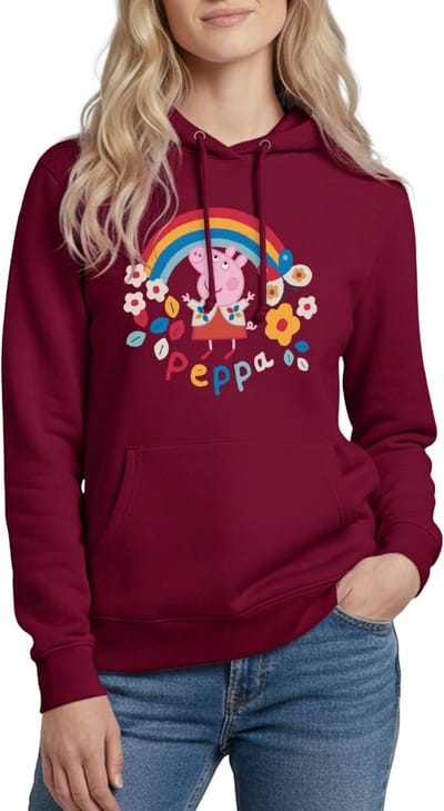 Peppa Pig Regenboog Hoodie Dames