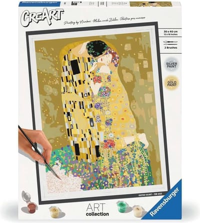 Malen nach Zahlen Kunstschilderset - The Kiss (Klimt) - Creatief schilderen voor volwassenen vanaf 14 jaar