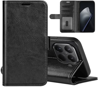 MobyDefend Hoesje - Geschikt voor Xiaomi 17T - Wallet Book Case (Sluiting Achterkant) - Zwart