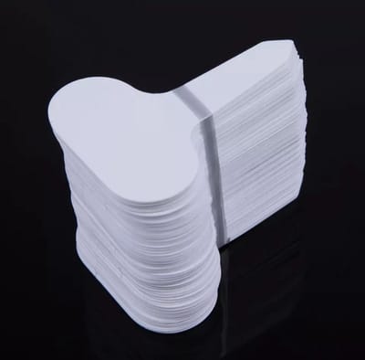 Plastic notitie bordjes - prijs / tuin bordjes - waterbestendig - uv bestendig - herbruikbaar - wit