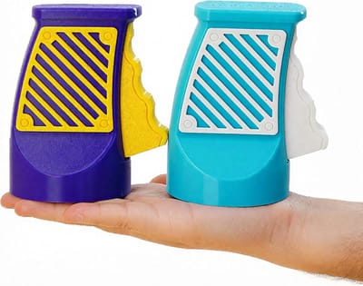 Drukknopblikopener 3D-geprint, draagbaar en gemakkelijk te openen voor frisdrank en bier - 4,21"L x 3,15"B, hemelsblauw