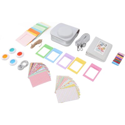 Kit d'accessoires 9 en 1 pour étui d'appareil photo, album photo de poche avec cadre photo pour Fujifilm Instax Mini 8 8s 9